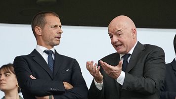 Ceferin e Infantino en el Mundial de F�tbol de 2026