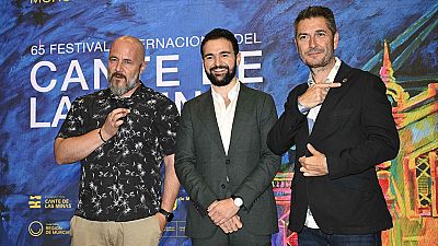 'La Revuelta' y Carlos del Amor reciben el 'Castillete de Oro' del Festival Internacional del Cante de las Minas