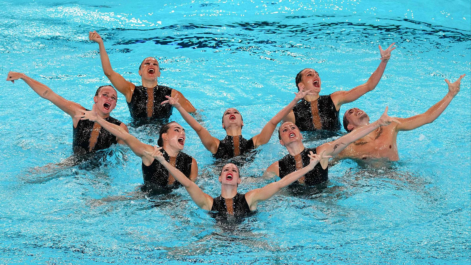 Natación artística | Impresionante rutina acrobática de España - Natación | Ver