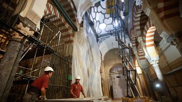 Un año después del incendio de la Mezquita-Catedral de Córdoba, los trabajos de restauración están ejecutados al 80%