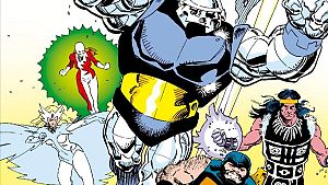 Detalle de la portada de 'Alpha Flight de Bill Mantlo' (Panini/SD Distribuciones)