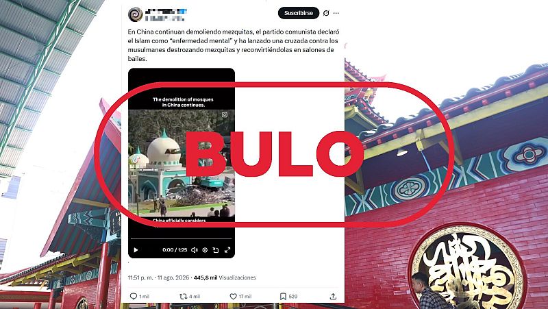 Este vídeo no muestra la destrucción de una mezquita en China, es un bulo