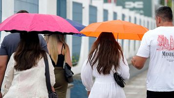 Una dana deja tormentas, granizo y fuertes rachas de viento en toda la Pen�nsula y Baleares