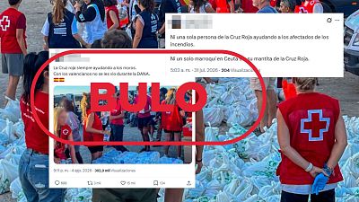 Nueva campa�a de desinformaci�n contra Cruz Roja: ayuda en los incendios y la dana de Valencia, como en Ceuta