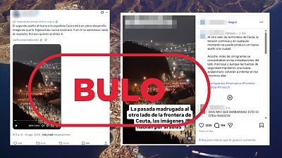 Este v�deo no muestra una entrada masiva de migrantes a Ceuta el 15 de agosto, es falso