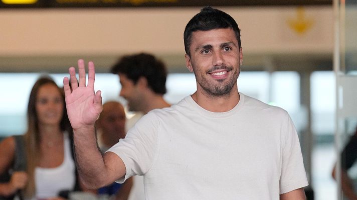 Rodri, a su llegada a Barcelona