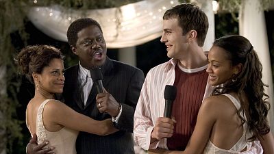 'Adivina quién': la polémica relación interracial de Ashton Kutcher y Zoe Saldaña en el cine