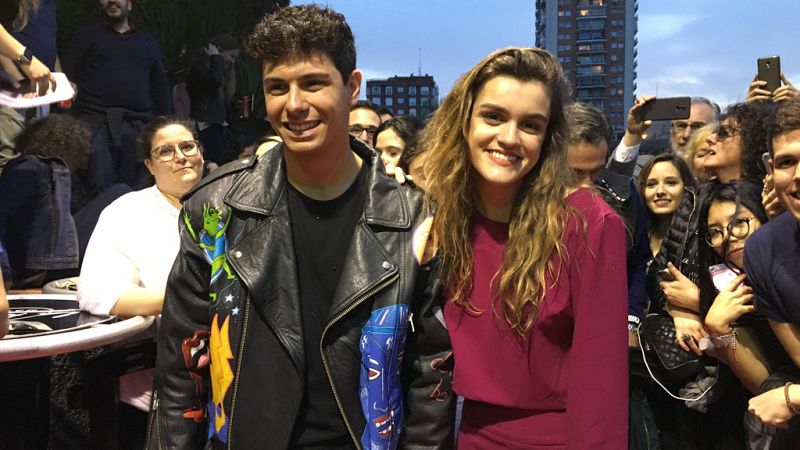 Amaia y Alfred a su llegada a la ES Pre-Party: "Los eurofans espaoles son los mejores"