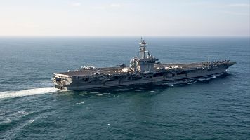 Un nuevo portaviones de EE.UU. llega a Oriente Medio para relevar al Abraham Lincoln después de nueve meses