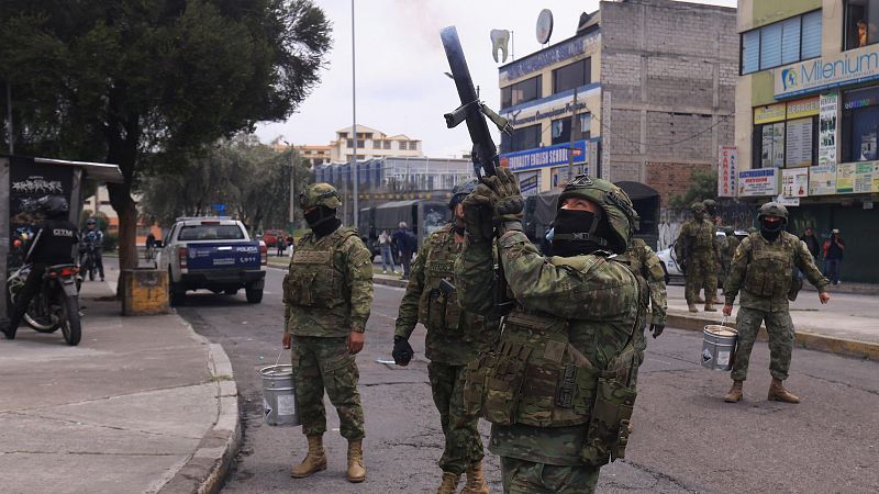 El Ej�rcito ecuatoriano en las protestas ciudadanas de octubre de 2025