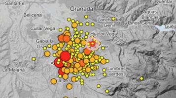 Baja la intensidad sísmica en Granada esta madrugada con solo tres terremotos, dos de ellos sentidos por la población