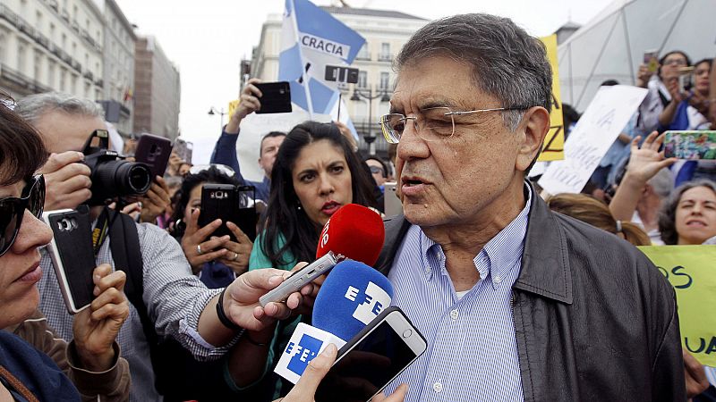 Sergio Ramírez, Premio Cervantes 2017, exige el fin de la represión en Nicaragua en una concentración en Madrid