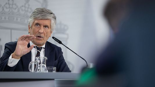 El ministro del Interior, Fernando Grande-Marlaska, durante la rueda de prensa tras el Consejo de Ministros
