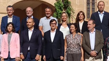 Reuni� del Govern al Monestir de les Avellanes.