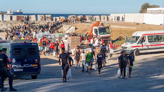 La ministra de Sanidad espera que los migrantes de Ceuta est�n realojados en 2 o 3 semanas