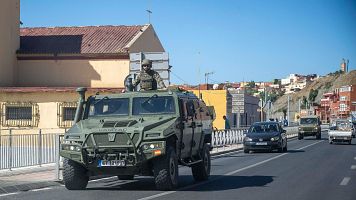 Al menos un militar herido tras una nueva agresión con piedras contra efectivos desplegados en Ceuta