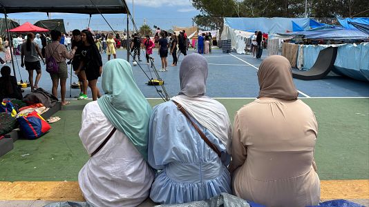 Vista general de un asentamiento de ni�as y mujeres del colegio Reina Sof�a en el barrio del Pr�ncipe, en Ceuta