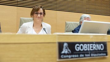 La ministra de Sanidad, M�nica Garc�a, comparece a petici�n propia ante la Comisi�n de Sanidad, en el Congreso de los Diputados