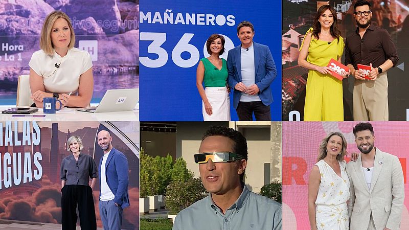 La 1, líder de la mañana y la tarde en agosto. Los magacines crecen y logran datos históricos