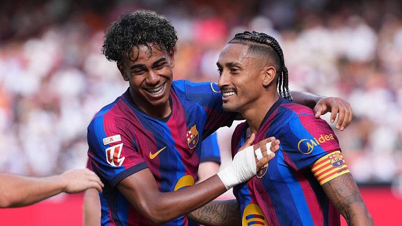 Goleada del Barcelona al Valencia para liderar en solitario LaLiga