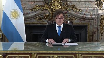 Milei reclama que las Islas Malvinas "son argentinas" e impondr� sanciones a la perforaci�n de petr�leo frente a ellas