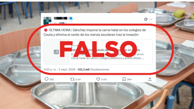 No se ha impuesto el men� halal y sin cerdo en los colegios de Ceuta tras la entrada masiva, es falso