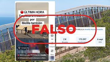 No son migrantes cruzando a Melilla en la actualidad, son im�genes del 30 de julio