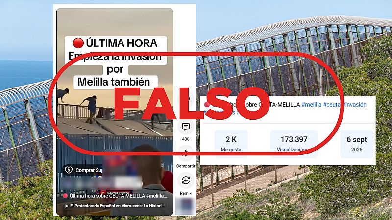 No son migrantes cruzando de Marruecos a Melilla en la actualidad, son imágenes del 30 de julio