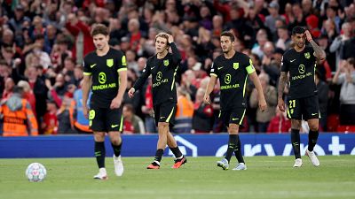 El Atleti pierde contra el Liverpool en su arranque en Champions