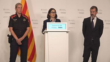 Parlon amb la nova comiss�ria en cap del Cos de Mossos, S�vlia Cat�, i el nou director general, Ferran L�pez