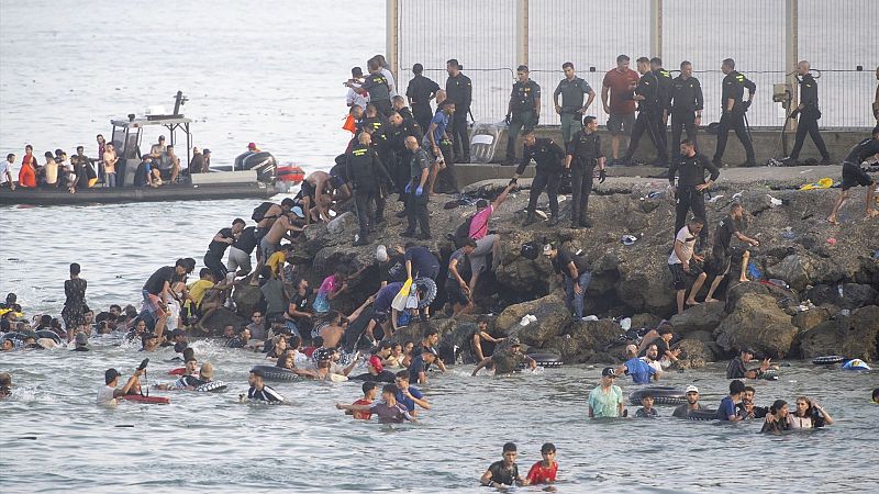 Radriograf�a de los documentos desclasificados por el Gobierno de la entrada masiva a Ceuta