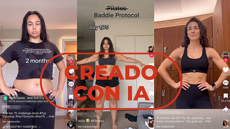Cambios físicos que no existen: la peligrosa tendencia de perfiles de IA en TikTok que venden guías para adelgazar