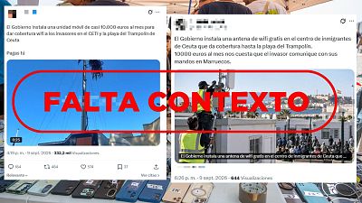 Las antenas instaladas en Ceuta son para no saturar la red de ceut�es y dar cobertura a funcionarios y migrantes