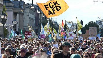 Protestas en Alemania contra el auge del partido de ultraderecha AfD, que gan� las elecciones de Sajonia-Anhalt
