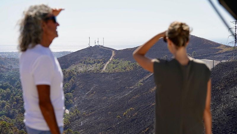 Estabilizado el incendio de Benahavís, en Málaga, que ha afectado a más de 300 hectáreas y deja tres heridos