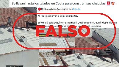 No son migrantes robando tejados en Ceuta para construir sus chabolas: el due�o del taller lo desmiente