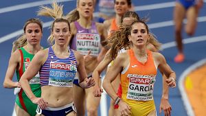 Marta Garc�a durante la segunda ronda de clasificaci�n para la final de los 3000 metros