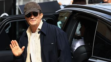 Orlando Bloom, en San Sebasti�n, donde presenta este viernes 16 de septiembre 'Bucking Fastard'.