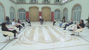 Debat amb els portaveus dels partits amb representaci� parlament�ria, condu�t per Llu�s Falg�s