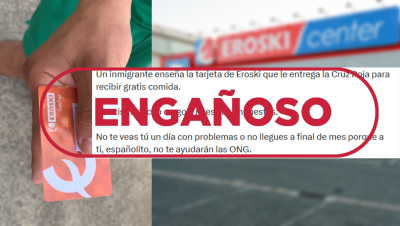 Esta tarjeta monedero de Eroski es para personas vulnerables, no solo para inmigrantes