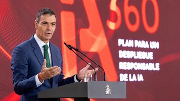 Pedro S�nchez defiende "un uso responsable de la IA"