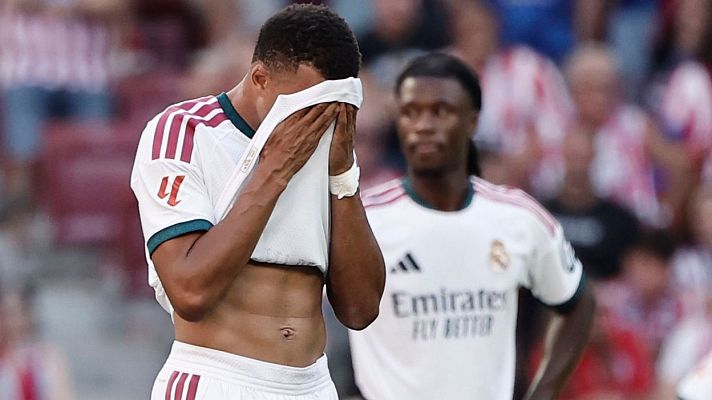 Kylian Mbapp� durante el partido Atl�tico de Madrid - Real Madrid del estadio Riyadh Air Metropolitano