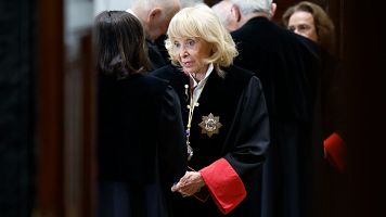 La consejera permanente del Consejo de Estado Mar�a Teresa Fern�ndez de la Vega, entre los asistentes a la toma de posesi�n de Carmen Calvo Poyato como presidenta del mencionado �rgano consultivo