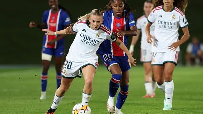 El Real Madrid arranca la Champions femenina con un empate (1-1) en casa ante el PSG