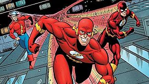 Detalle de una portada de 'The Flash de Mark Waid'