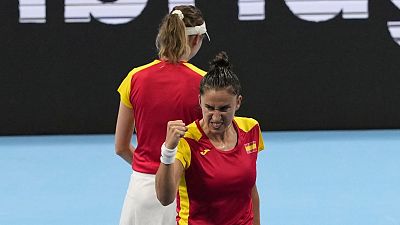Billie Jean King Cup en directo: partido de dobles entre Espa�a y Kazajist�n
