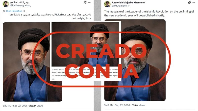 La nueva foto oficial del líder supremo de Irán también está creada con IA