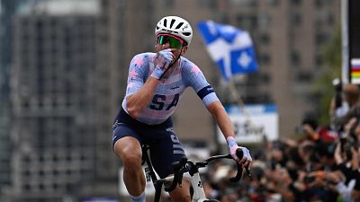 El estadounidense Brandon McNulty logra el mejor triunfo de su carrera al ganar el Mundial de ciclismo
