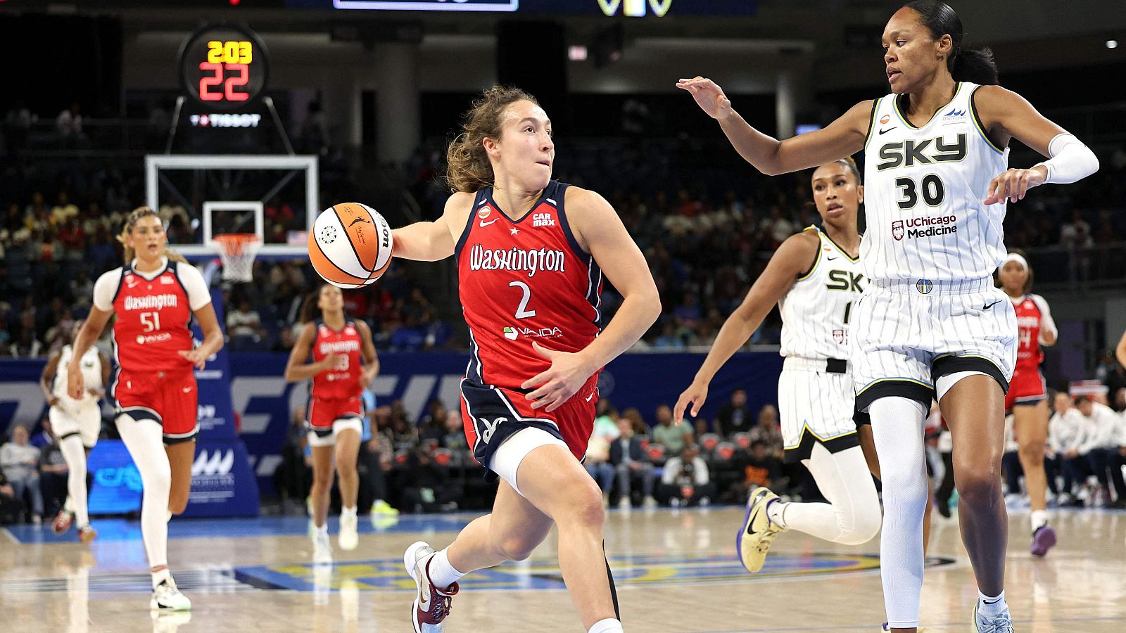 Alicia Flórez, en la WNBA