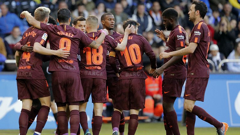 El Barça se proclama campeón de Liga tras ganar en Riazor